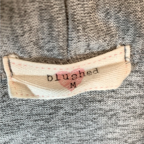 Blushed Women Open Front Cardigan Sweater Heathered Gray Size Medium - Picture 6 of 6